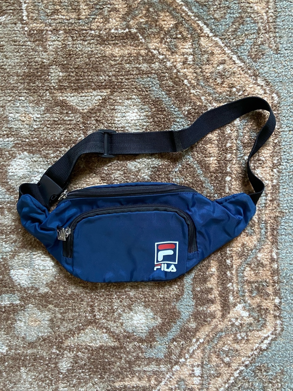 FILA Navy Blue Belt Bag with Logo